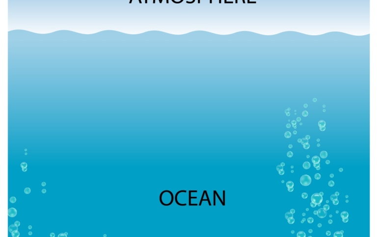 Methane leaks from sea floor