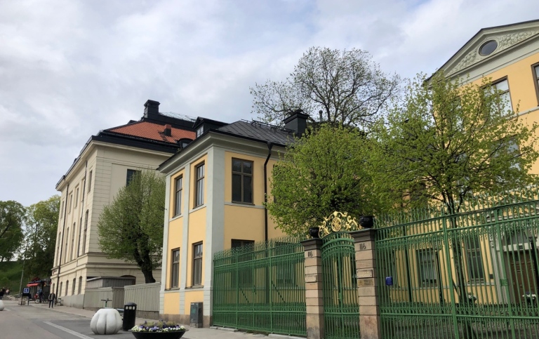 Spökslottet högst upp på Drottninggatan