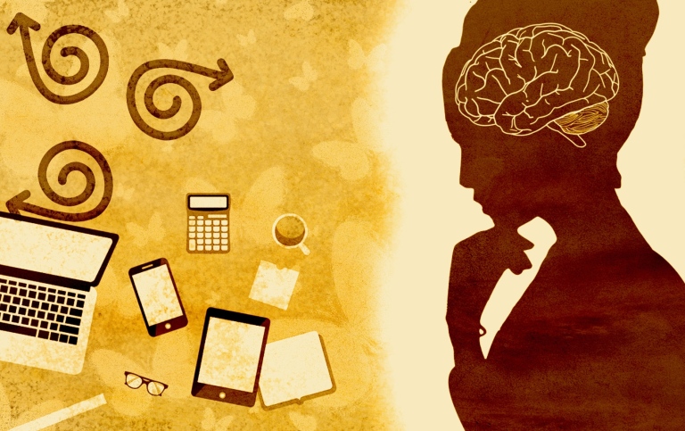 Genre image: Illustration of a woman and various technical devices. Image: Chenspec/Pixabay.