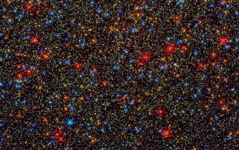 The core of the old globular cluster Omega Centauri.