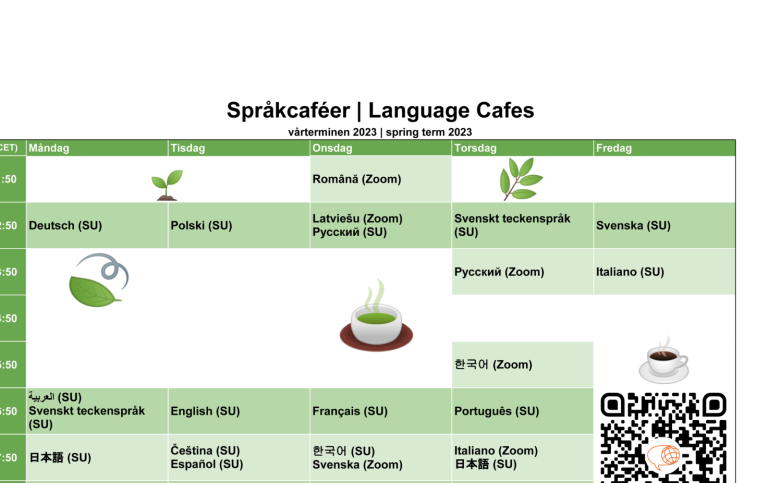 Språkcaféschema VT23