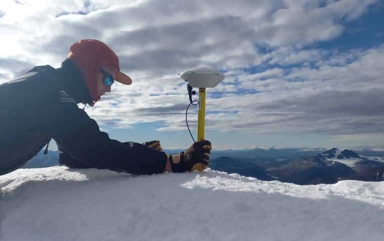 Measurement of the height of Kebnekaise’s southern peak