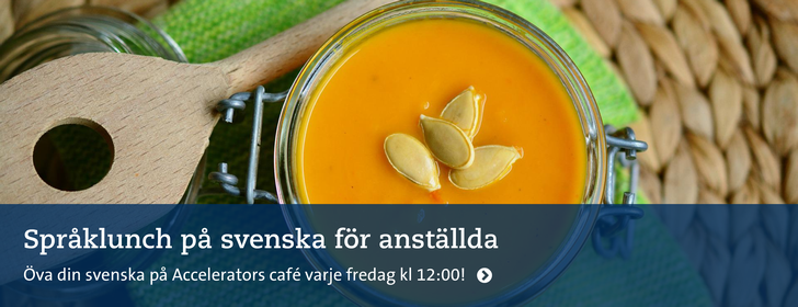 Språklunch i svenska för medarbetare. Foto: Pixabay