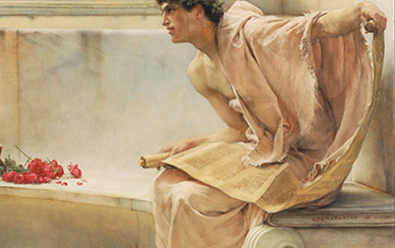 A Reading from Homer 1885 av Lawrence Alma-Tadema.