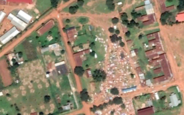 Satellite image rural marketplace