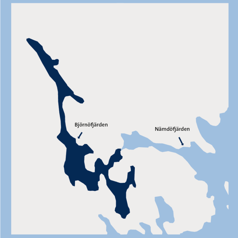 Karta över Björnöfjärden