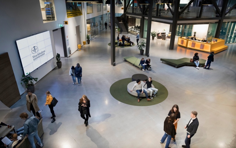 Shared Space in the NOD Building in Campus Kista. Photo: Jens Olof Lasthein/Stockholm University.