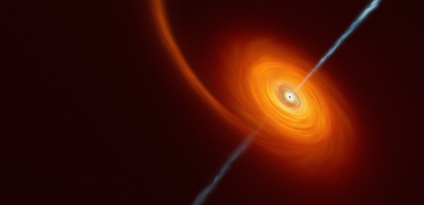  illustrates how it might look when a star approaches too close to a black hole