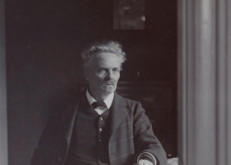 Portrait of Swedish author August Strindberg