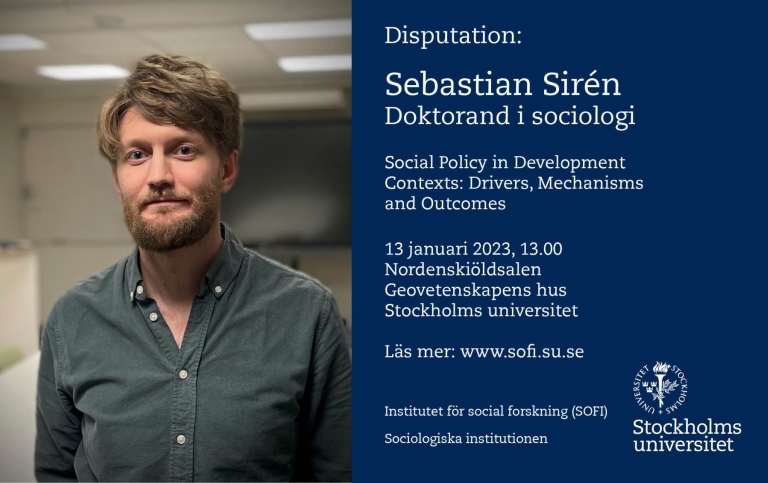 Information och porträtt, Sebastian Siréns disputation