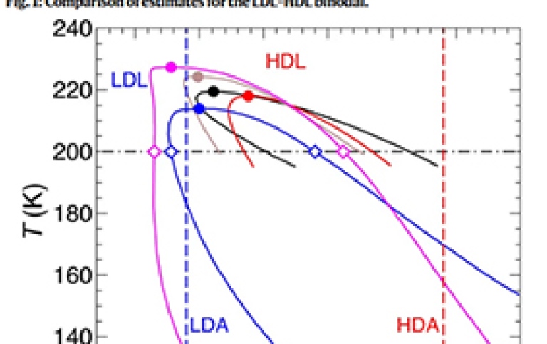 Fig. 1: Comparison of estimates for the LDL–HDL binodal.