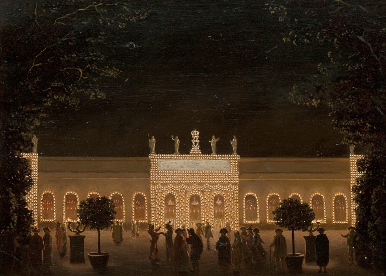 Målning av Pehr Hilleström - Orangeriet i Kungsträdgården