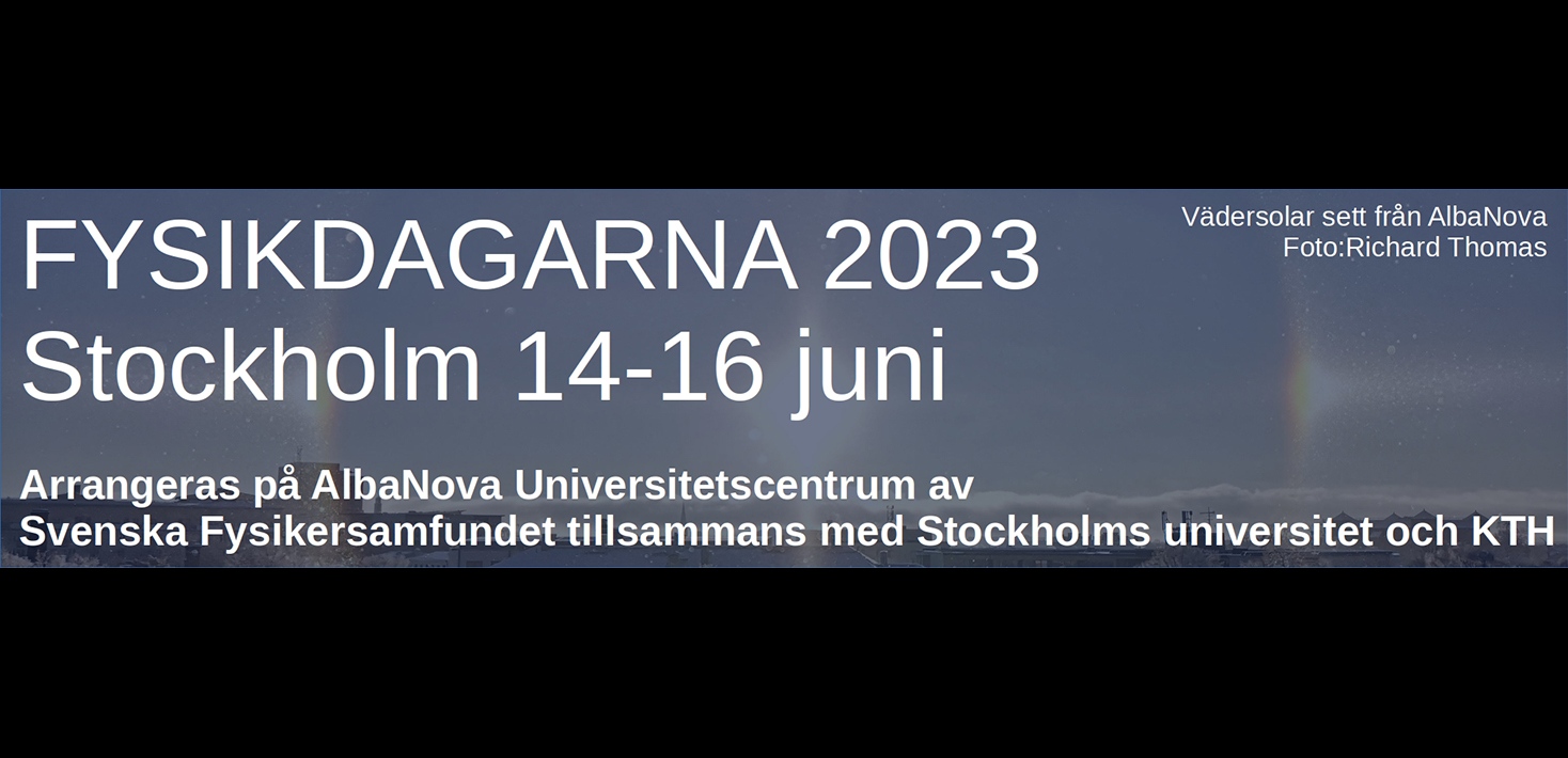 Fysikdagarna 2023 - banner