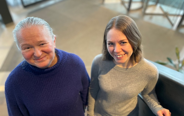 Alicja Lissenko och Anna-Karin Ernö, Studievägledare på DSV. Foto: Carina Bergholm