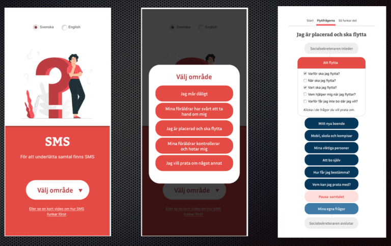 Genrebild: Prototyp till en app som tagits fram i forskningsprojektet utifrån ungdomars önskemål.