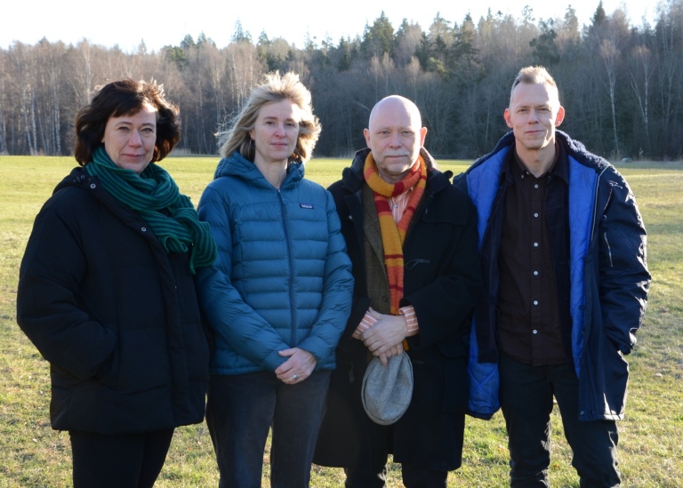 Gruppfoto med Cecilia Åse, Maria Wendt, Mattias Frihammar, Fredrik Krohn Andersson.