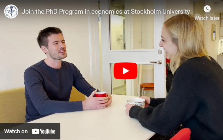 Video PhD program in Economics