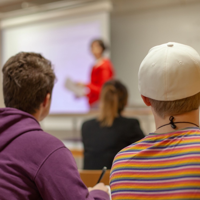 Studenter i klassrum