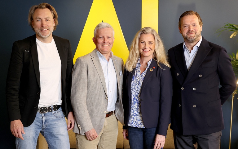 Martin Svensson, Håkan Ericsson, Ulrika Ljungman och Ian Richardson