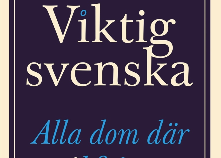 Bok Viktig svenska.