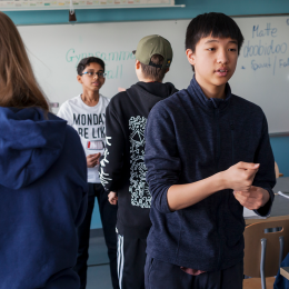 Students in classroom