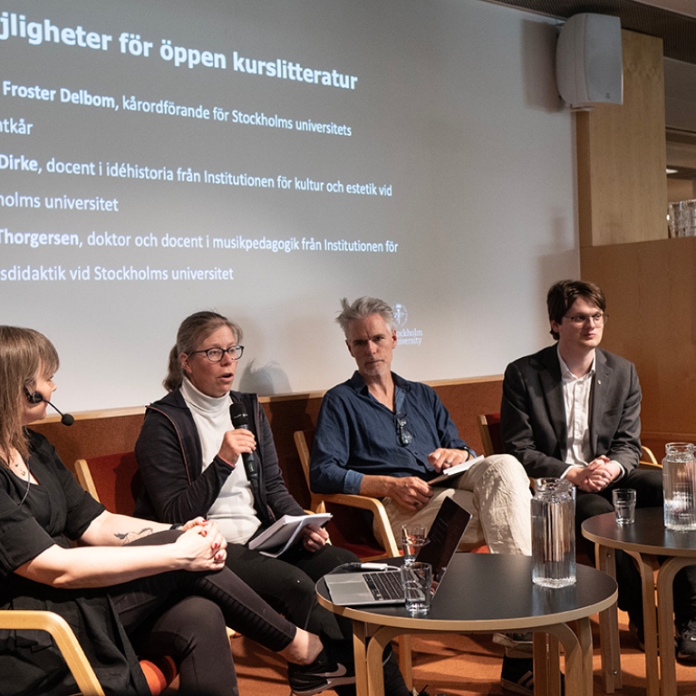 Panel som diskuterade open access