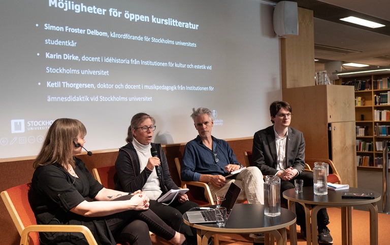 Panel som diskuterade open access