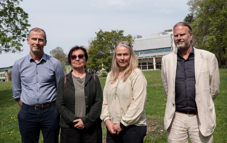 Representanter från de tre lärosätena på Frescati campus. 