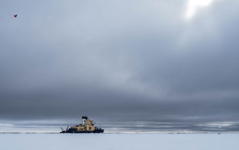 Research vessel Oden in the Arctic. Photo: Michael Tjernström/MISU/Stockholm University