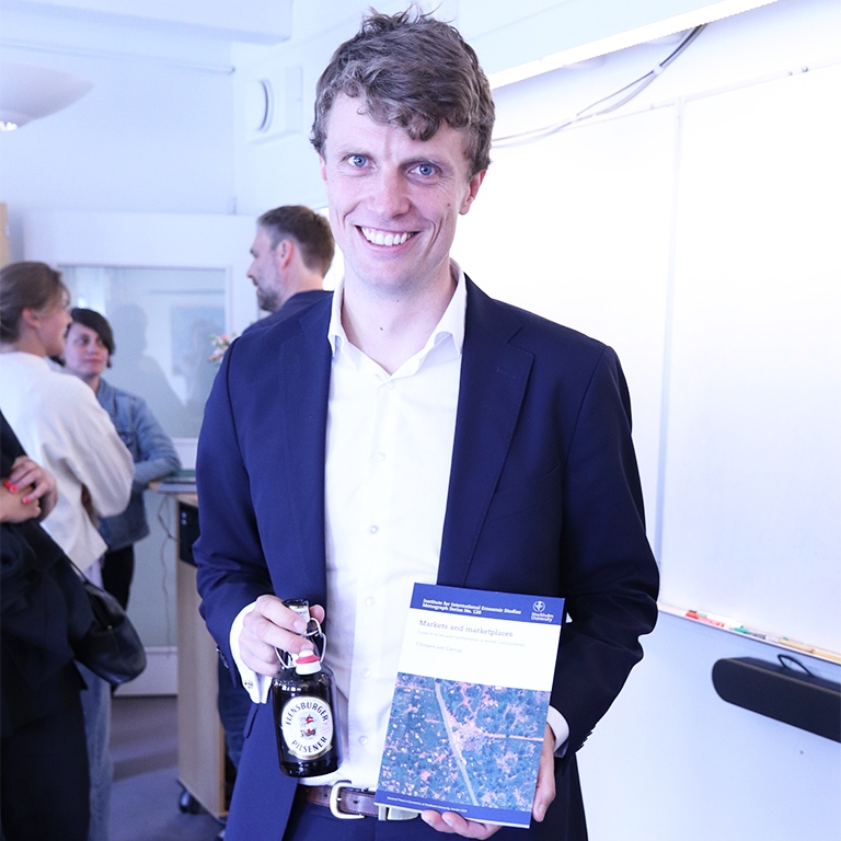 Tillmann with his thesis