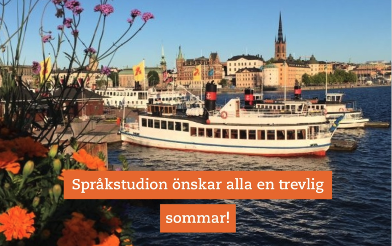 Bild med texten "Trevlig sommar"
