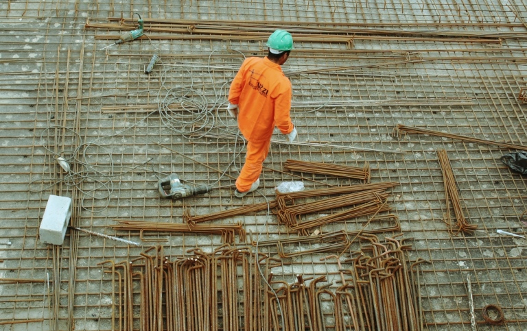 A construction worker