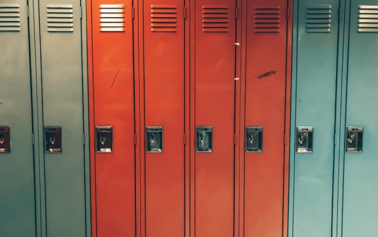 Lockers in a corridor
