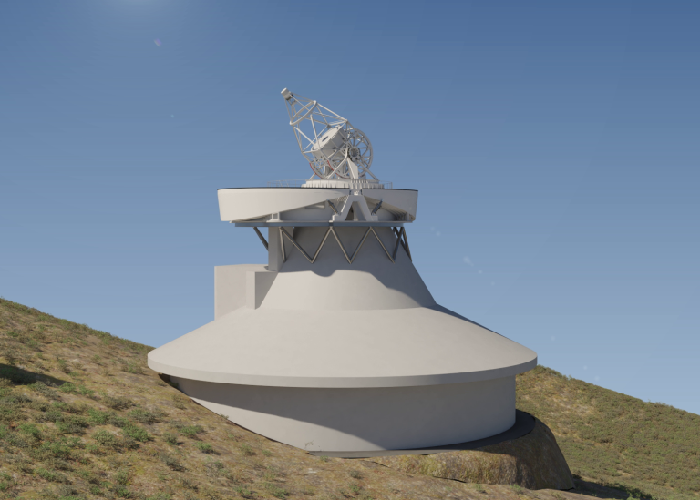 A computer rendering of the future European Solar Telescope.
