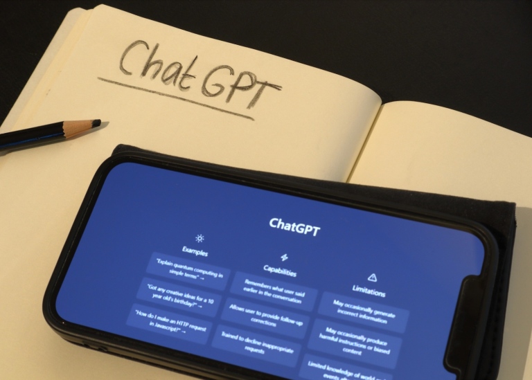 Chat Gpt on a mobila phone