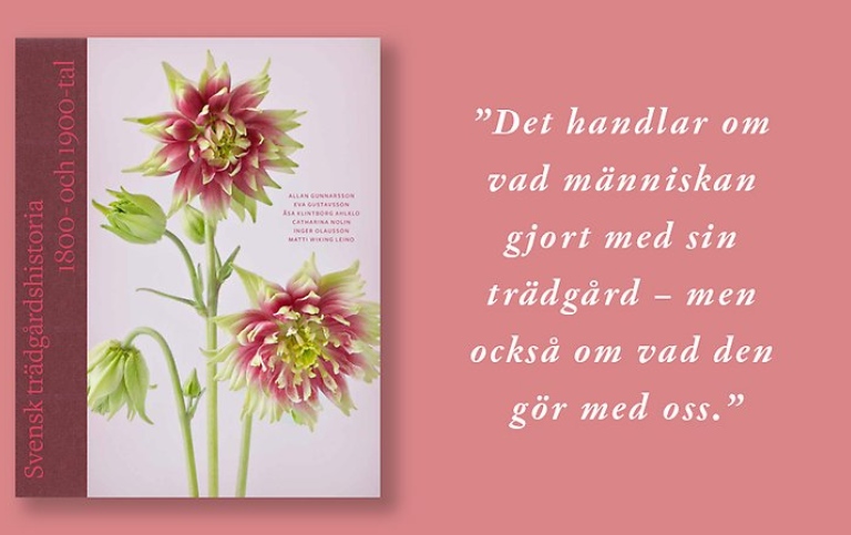 Bok med blommor på omslaget