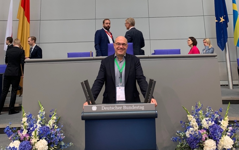 Christoph Humborg gives speech in the German parliament