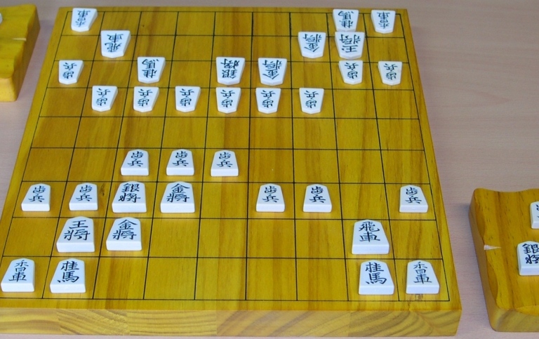 Picture of a Japanese chess board