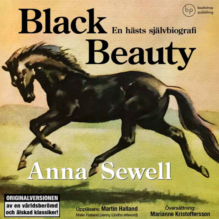 Omslaget till Black Beauty. En hästs självbiografi