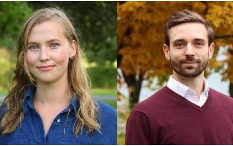 Evelina Linnros and Philipp Hochmuth, two of the IIES Job Market Candidates