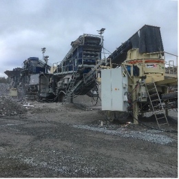 Machines to make gravel and sand