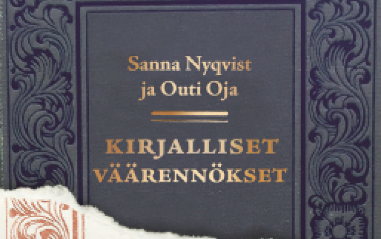 Omslag för (titel på finska) Kirjalliset väärennökset