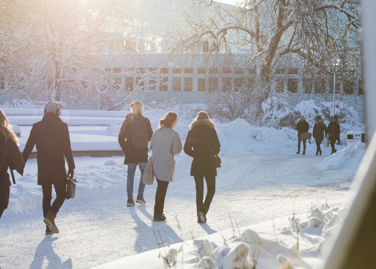 Winter Stockholm University.