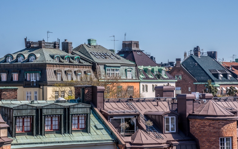 Roofs over Stockholm.