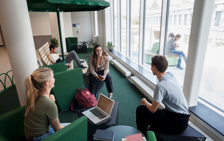 Students at the Albano campus.