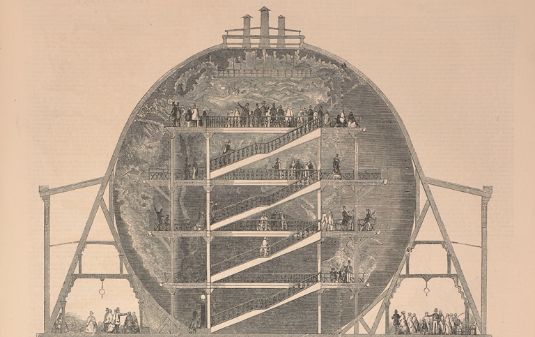 Wylds georama från London ill news, 1851, repro av KB