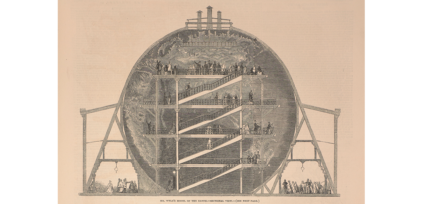 Wylds georama från London ill news, 1851, repro av KB 