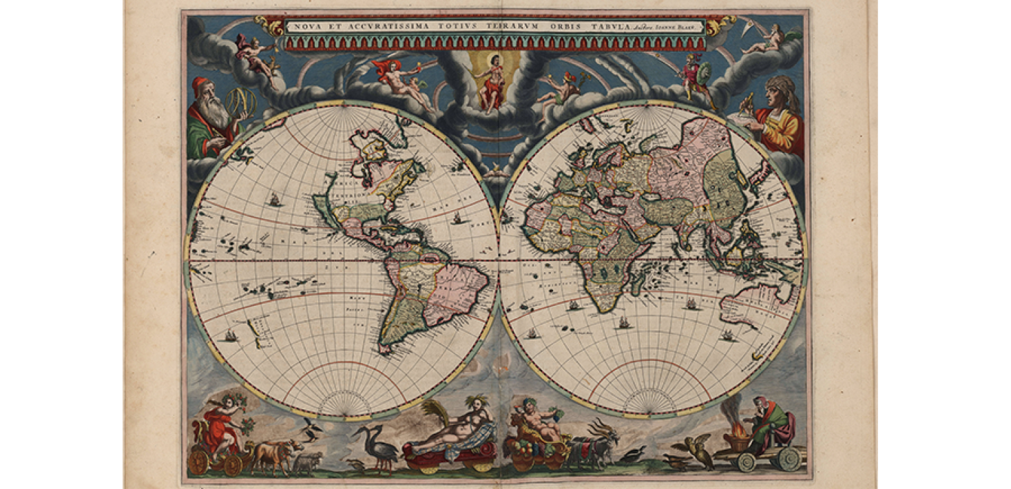 Joan Blaeus Atlas maior världskarta 1667