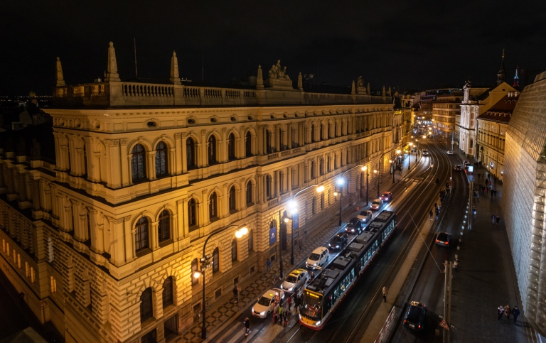 Tjeckiska Vetenskapsakademiens huvudbyggnad i Prag. Fotograf: Jana Plavec / Akademie věd ČR