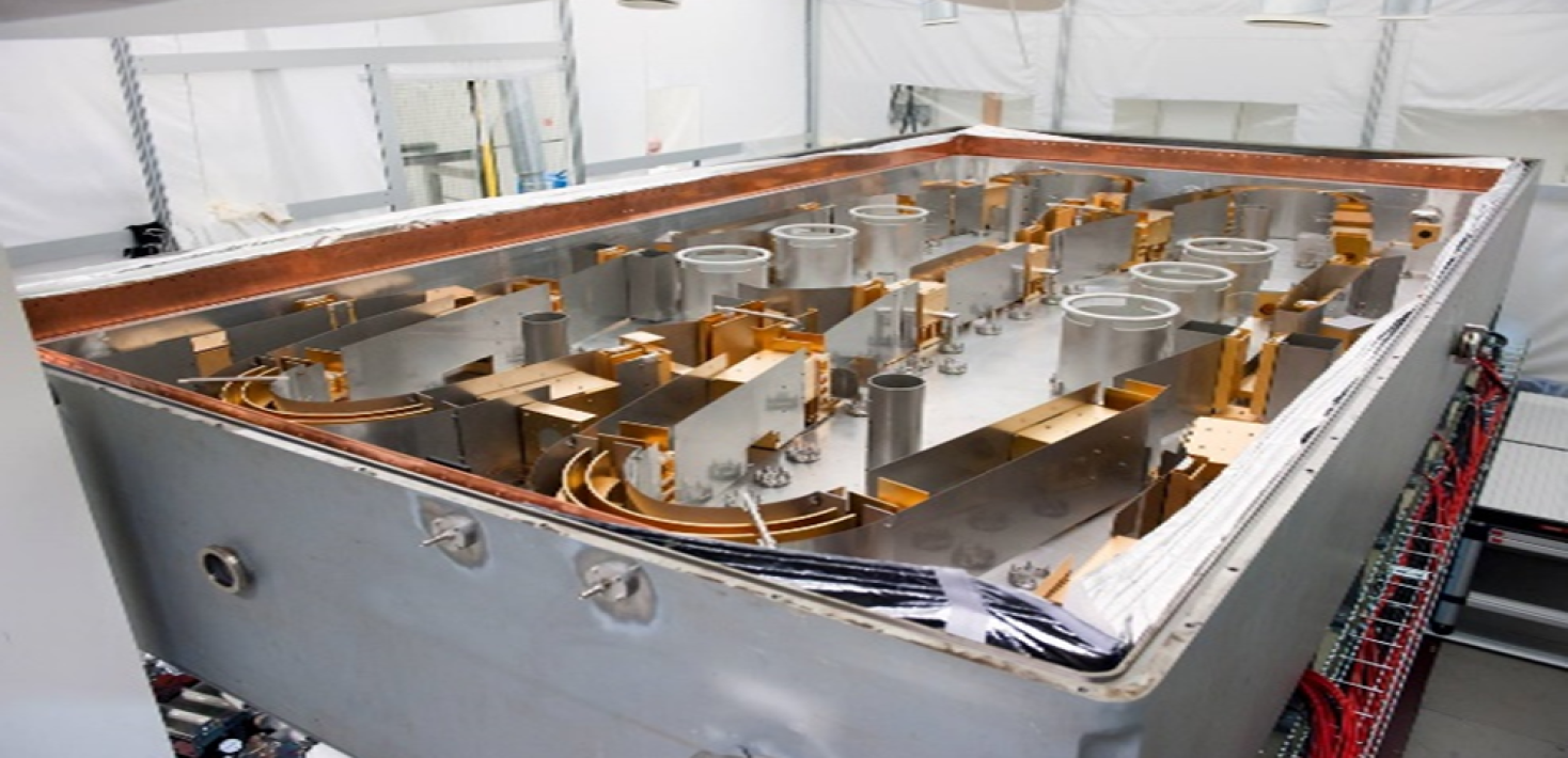 Figure 2: A rare view inside the unique Double ElectroStatic Ion-Ring Experiment, DESIREE